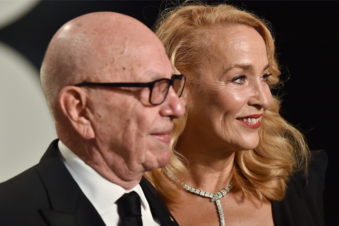 Rupert Murdoch and Jerry Hall reportedly split by text message. 