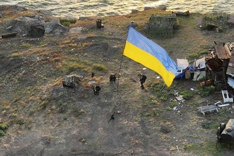 Ukraine flag raised on recaptured Snake Island in sign of defiance