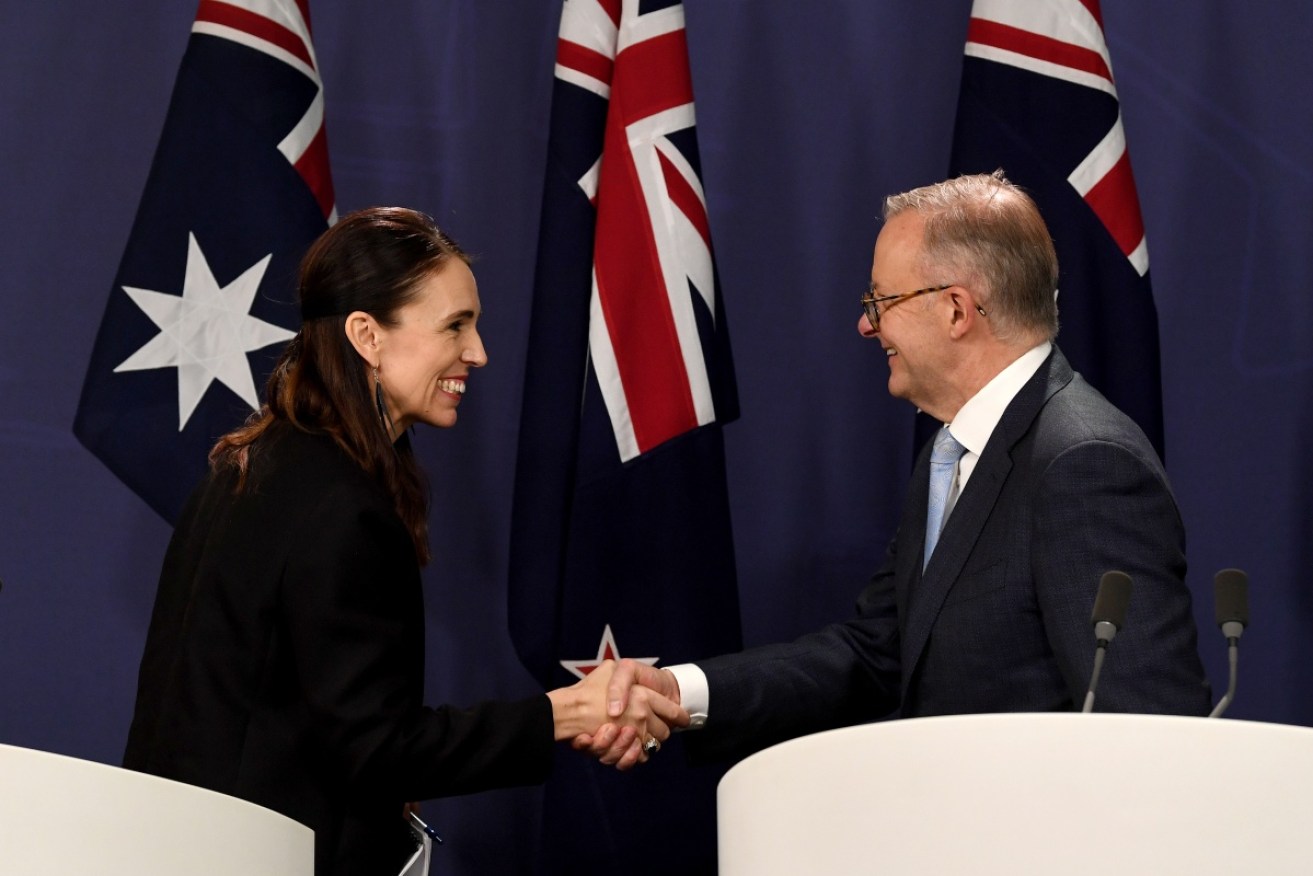 Anthony Albanese and New Zealand's Jacinda Ardern had talks in Sydney.