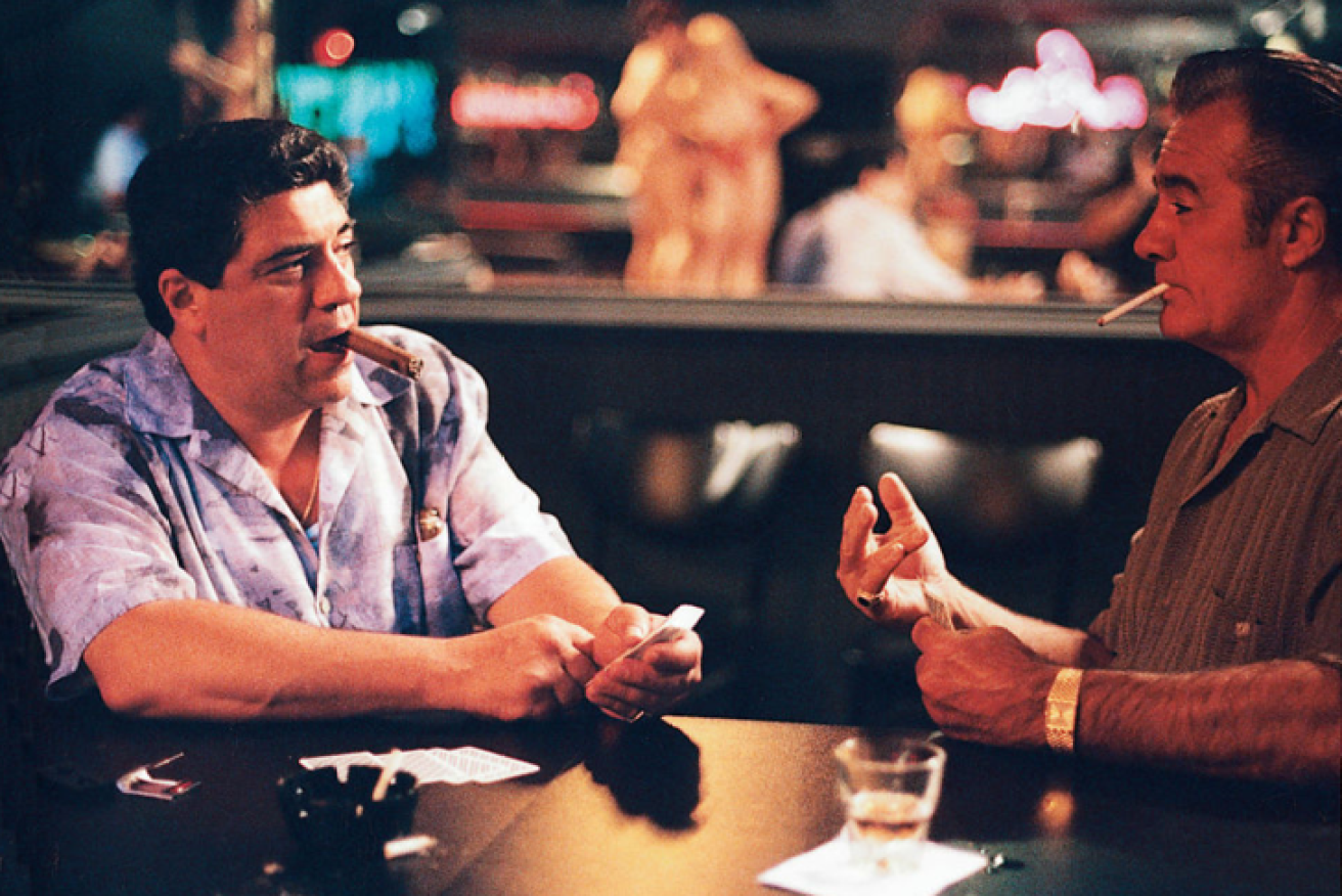 Tony 'Paulie Walnuts' Sirico tries his luck with Vincent 'Big Pussy' Pastore in the <i>Sopranos</i>' first season.