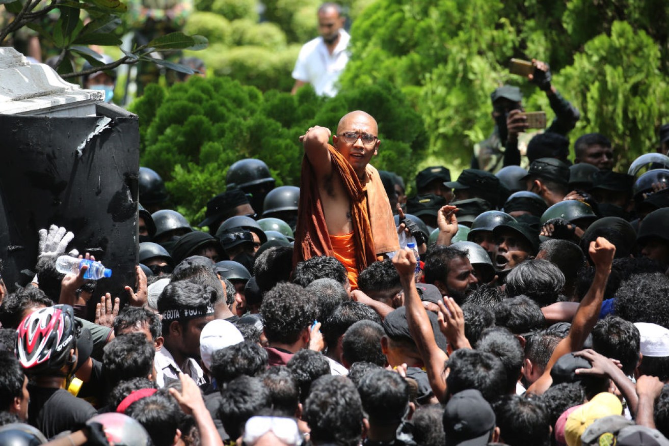 Broke, hungry and fed up, protesters storm the seat of power in Colombo. <i>Photo: Getty</i>