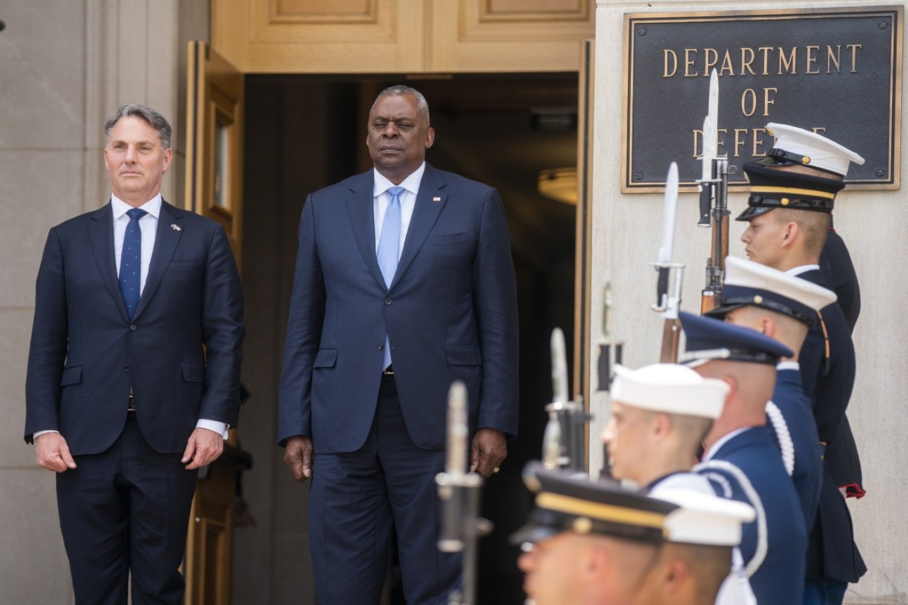 Defence Minister Richard Marles met Pentagon chief Lloyd Austin during talks in Washington.