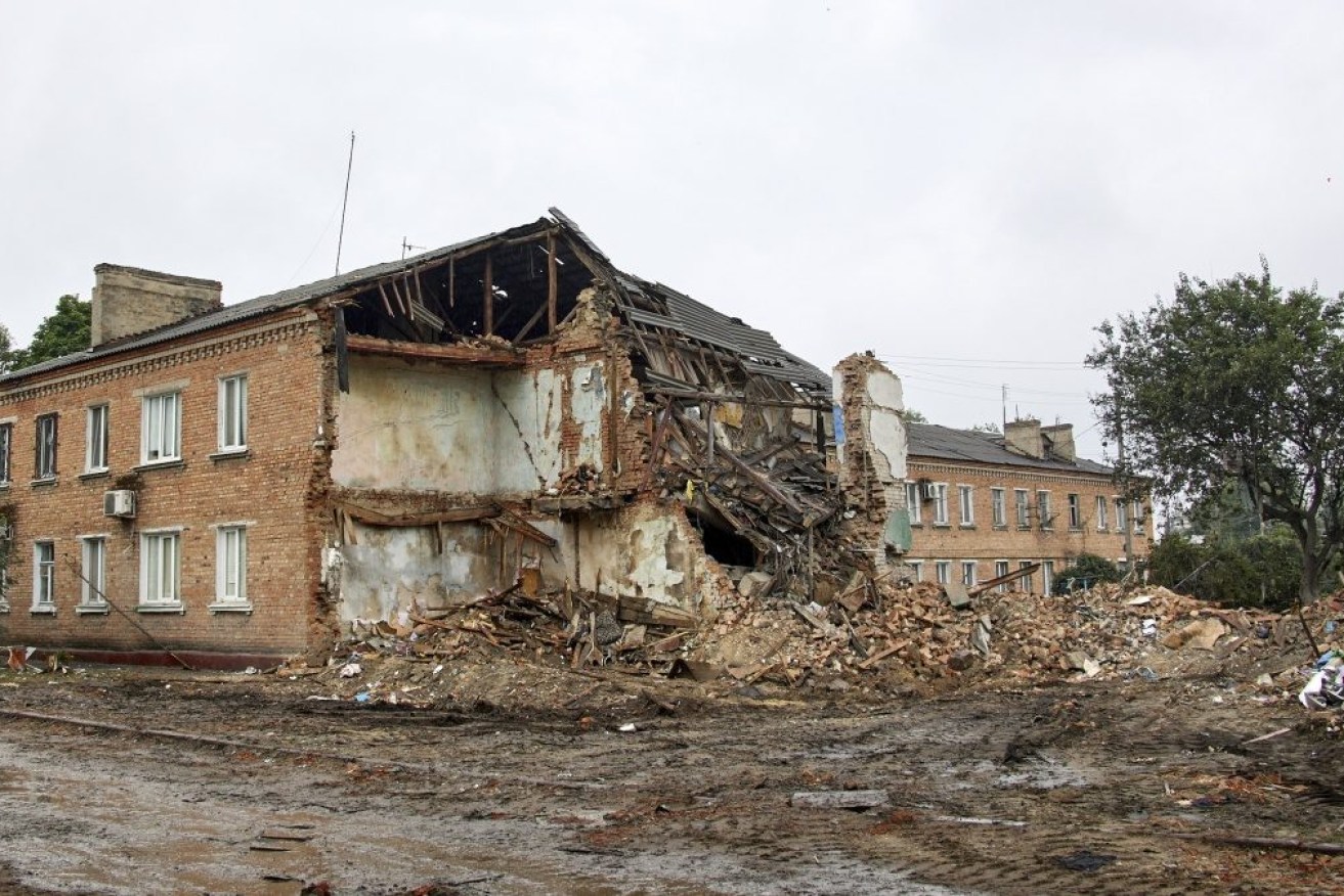 Russian rockets hit the Ukrainian town of Chuhuiv in the Kharkiv region, killing three people. 