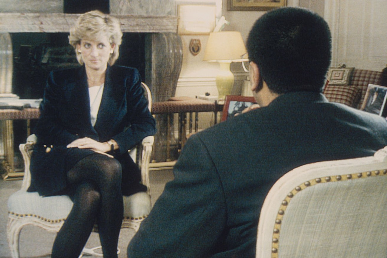 BBC journalist Martin Bashir's shock interview with Princess Diana in 1995. 