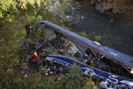 At least 30 die after bus falls off bridge in Kenya