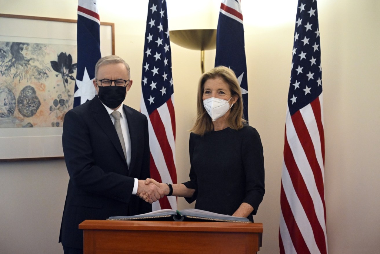 Prime Minister Anthony Albanese has met with US ambassador to Australia Caroline Kennedy.