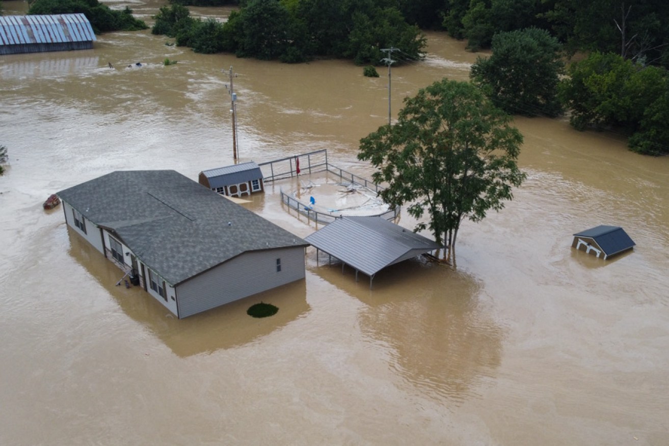 Heavy rains have caused flash flooding and mudslides as storms pound parts of Kentucky.