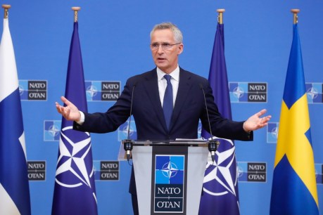 NATO chief warns Russia must not win war in Ukraine