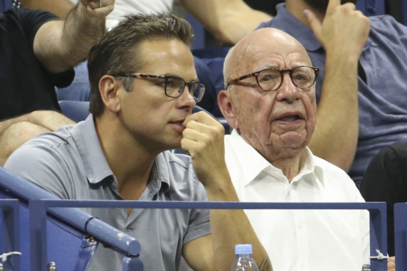 Lachlan Murdoch (left) has threatened to sue <I>Crikey</I> over a June article about the US Capitol insurrection.