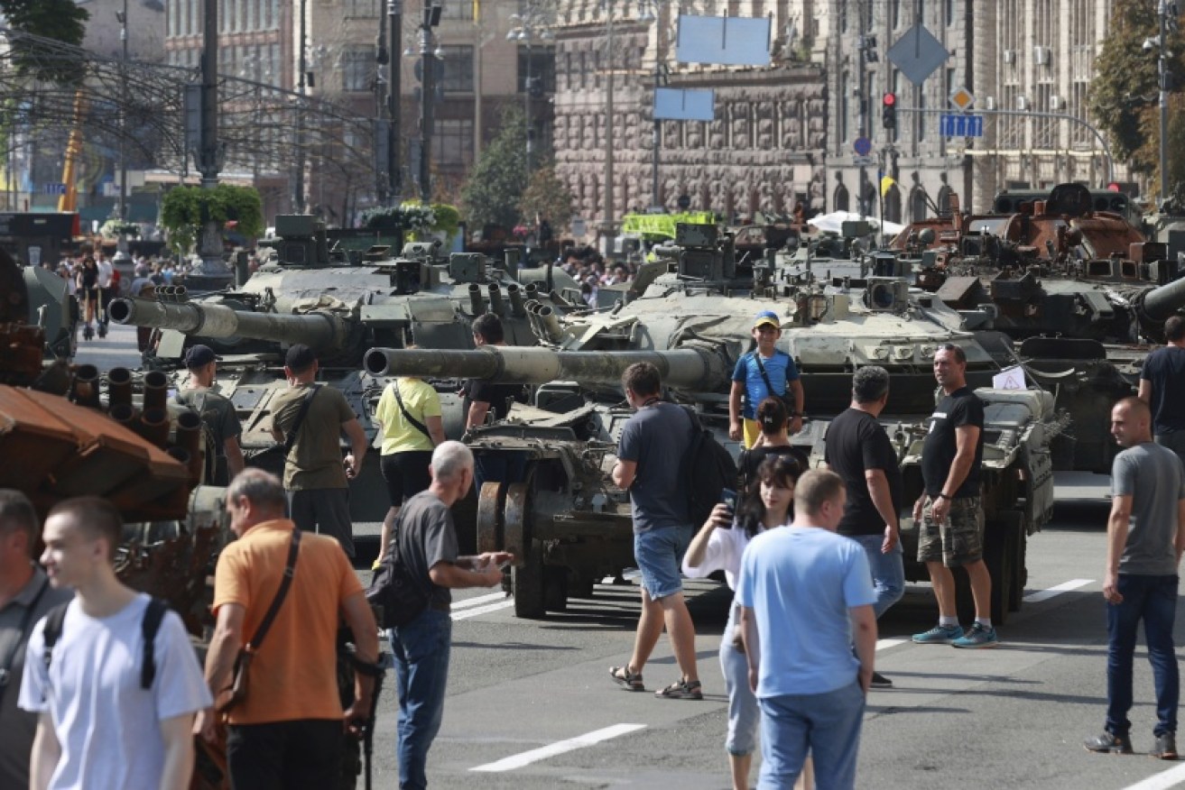 Public events marking 31 years of Ukrainian independence from Soviet rule have been banned in Kyiv.