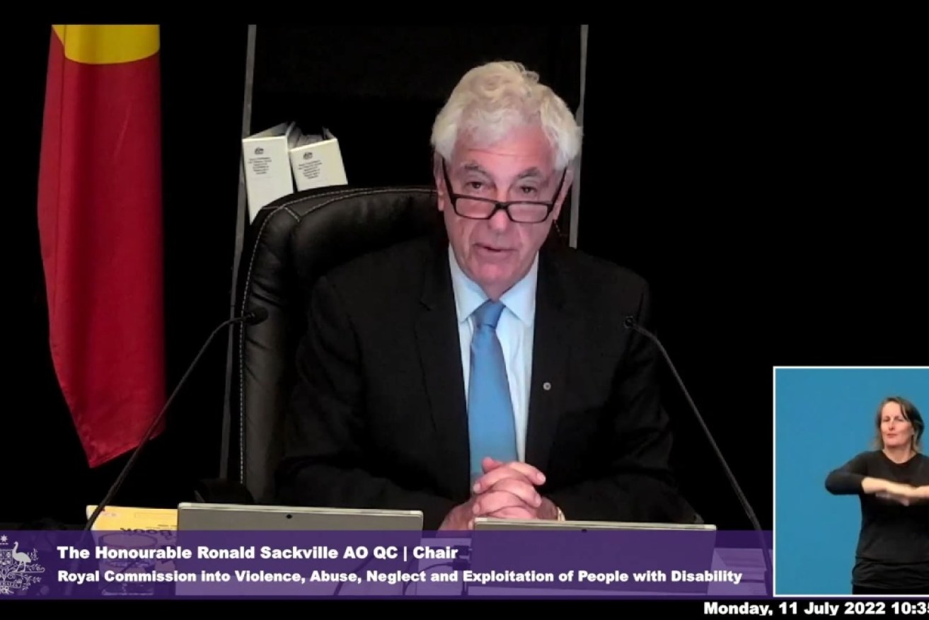 The disability royal commission chaired by Ronald Sackville QC has begun hearings in Parramatta. 