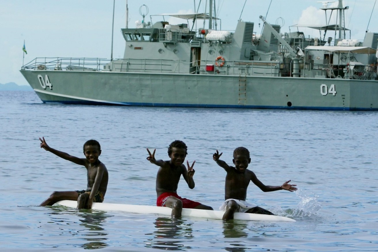 Honiara has imposed a ban on US military ships making naval visits to the Solomon Islands.