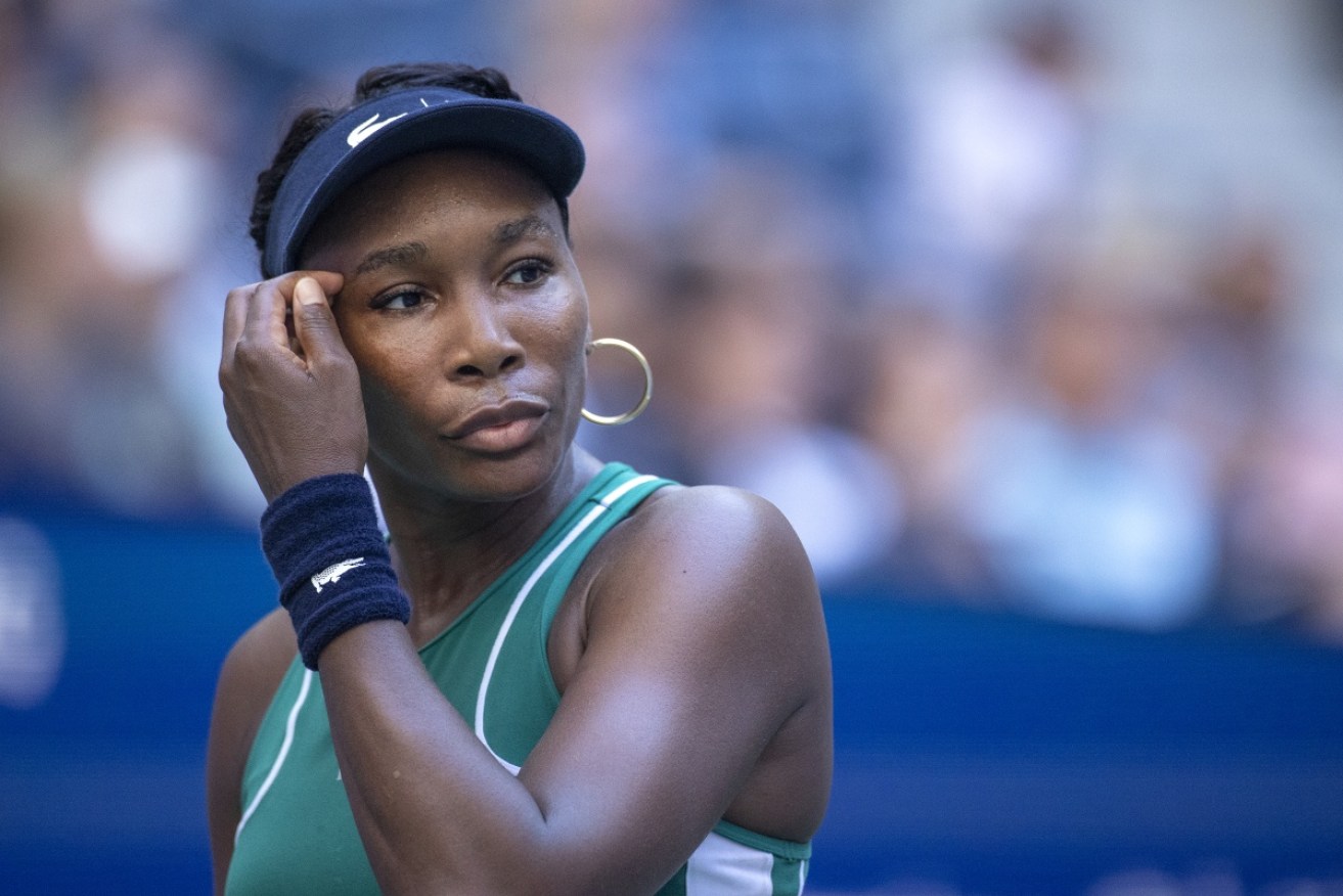 Seven-time singles slam winner Venus Williams was bundled out of the US Open in the first round.