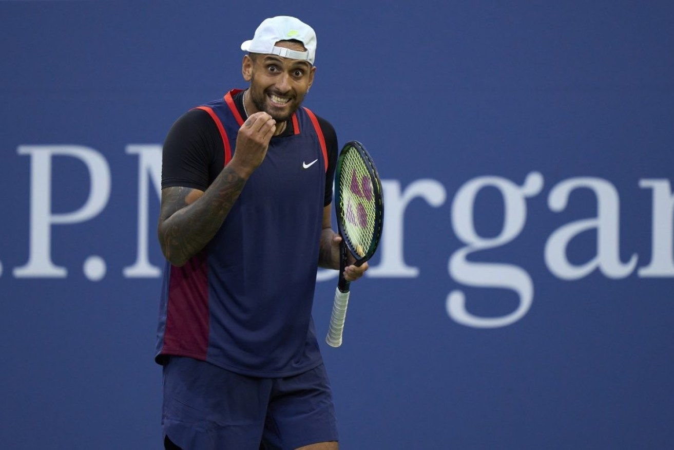 Kyrgios' second round at the US open was anything but straightforward, needing "some really risky tennis" to prevail.