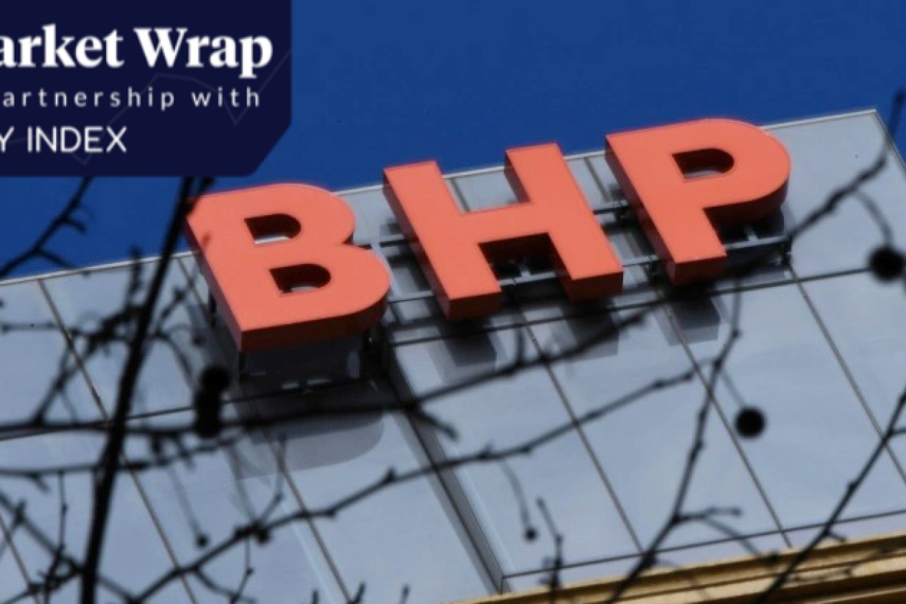 BHP's share price fell more than 10 per cent as US Fed forecasts raised questions about growth and demand for commodities.