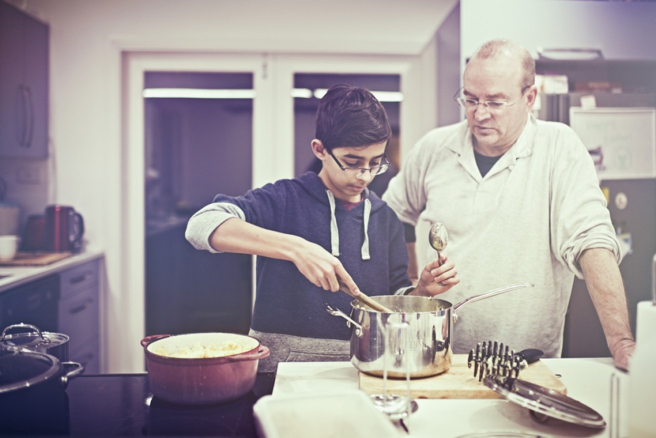 Older fathers have new challenges to face, inside and outside the home.