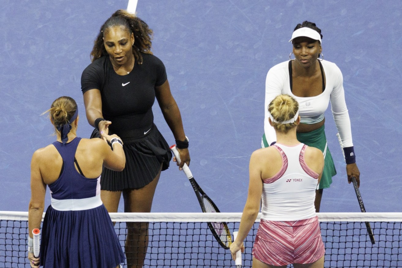 Williams Crash Out Of Us Open Doubles 8014