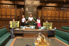 Extinction Rebellion invades English parliament
