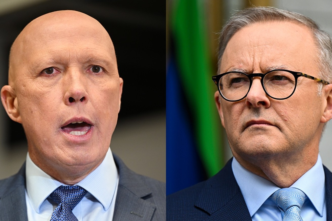 The Peter Dutton-led Coalition has fallen to a record low against Anthony Albanese's Labor. 