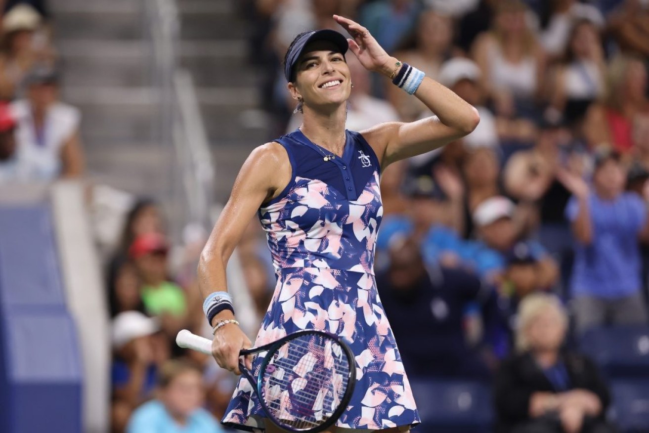 Ajla Tomljanovic has scored a straight-sets win to book her spot in the US Open quarter-finals.