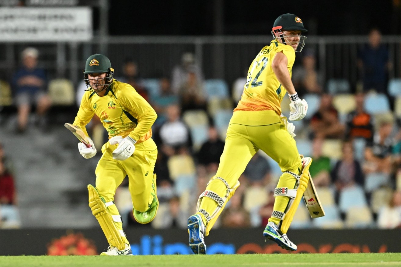Alex Carey and Cameron Green steered Australia to victory against New Zealand in Cairns. 