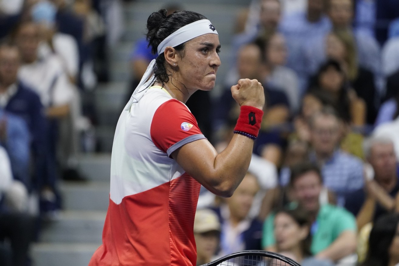 Tunisian Ons Jabeur is through to the women's final of the US Open after beating Caroline Garcia.