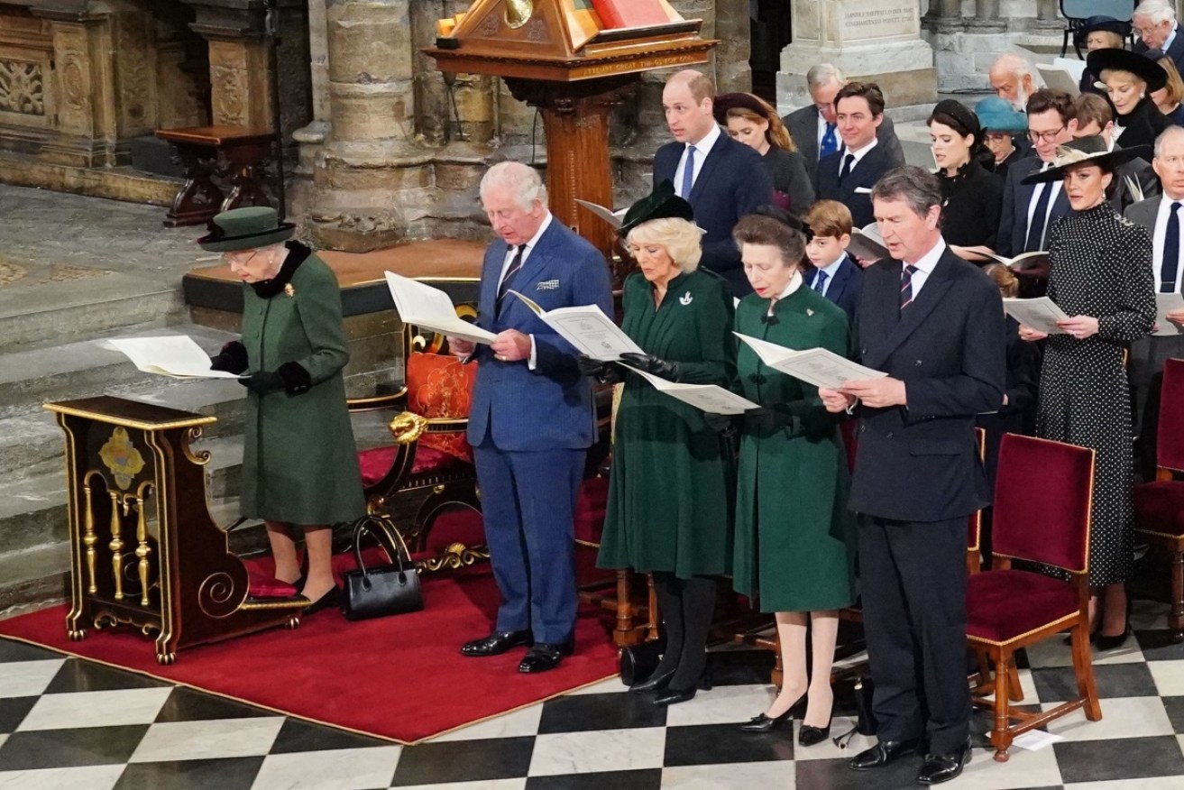 In March this year the Queen wore a sage green coat and black-trimmed hat at a memorial service for her late husband, Prince Philip.