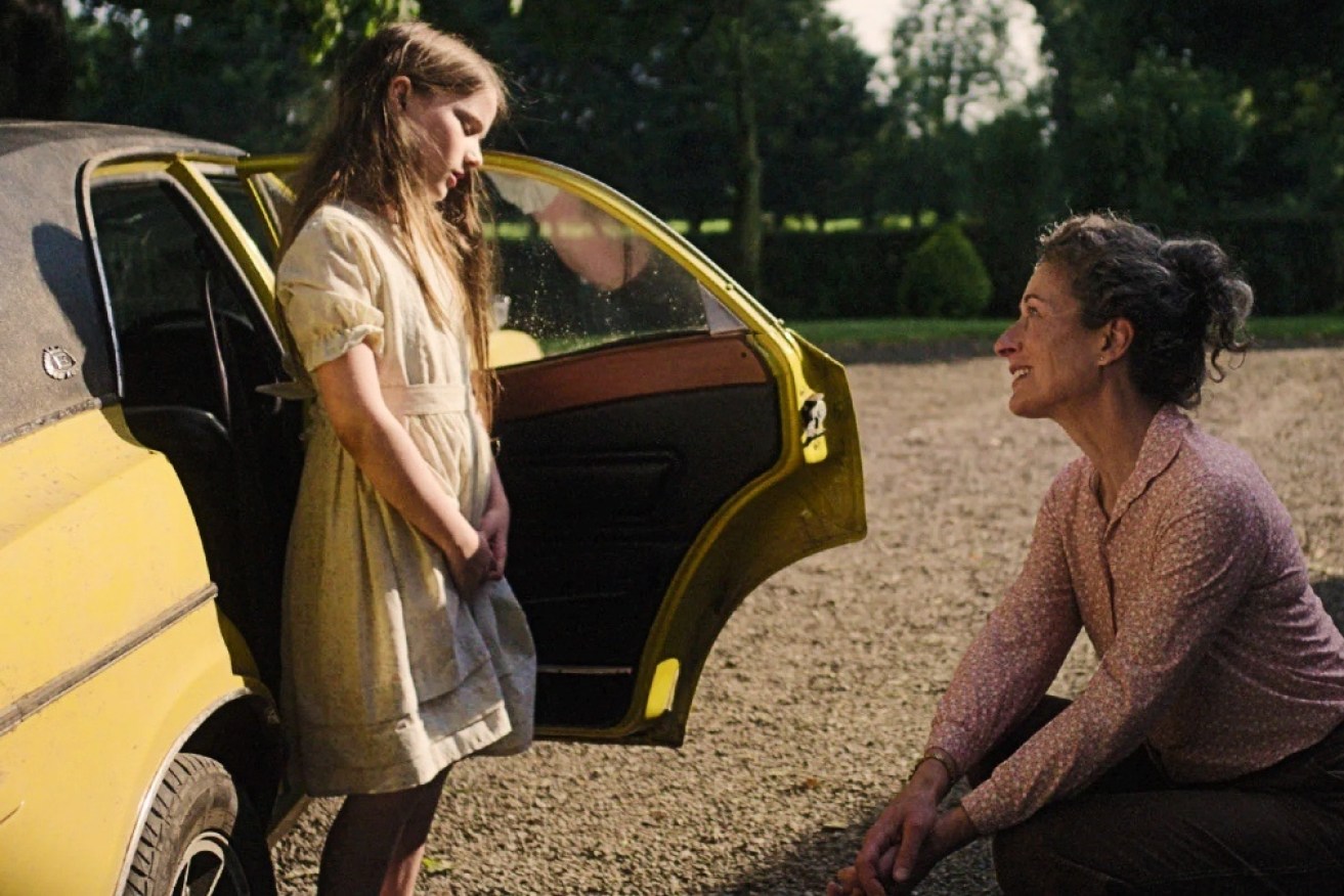 Catherine Clinch as nine-year-old Cáit and Carrie Crowley as Eibhlin in <I>The Quiet Girl</I>.
