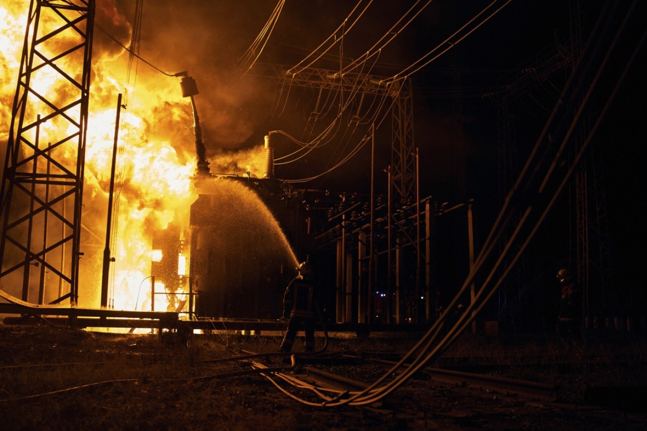 A Russian rocket attacks have targeted Ukraine's power grid. <i>Photo: AAP</i>