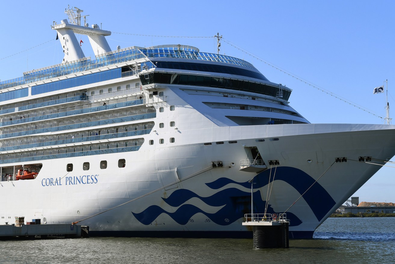 The Coral Princess will call into the port of Burnie in Tasmania after an outbreak of COVID-19.