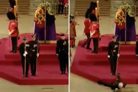 Top videos: Royal guard collapses in front of the Queen’s coffin, King has meltdown over faulty pen