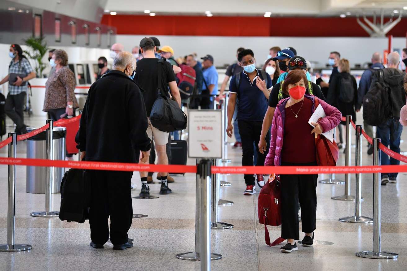 Melbourne Airport terminals are among a number of sites listed in an alert on five cases of measles.
