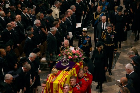 Sombre pageantry as world farewells Queen at Westminster Abbey