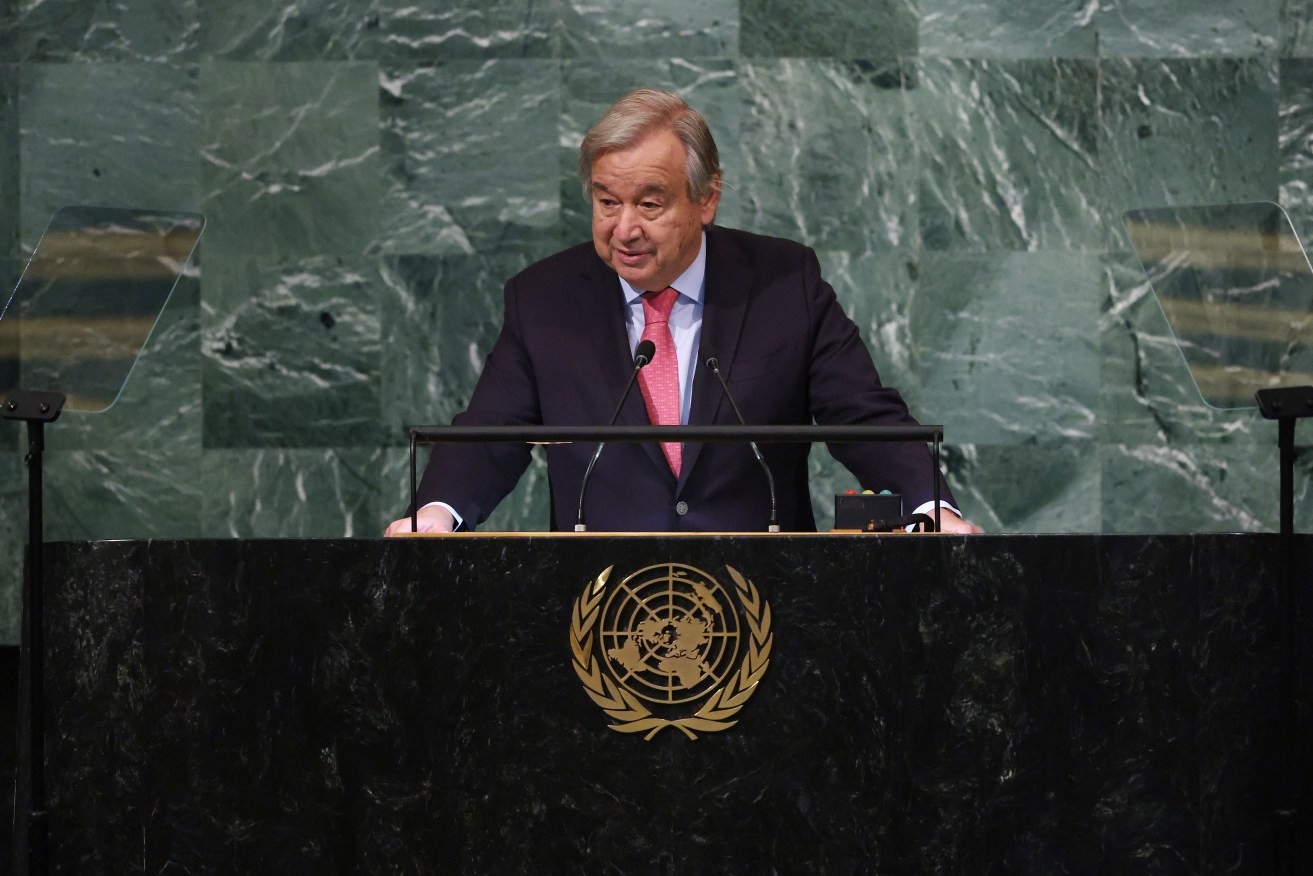 "The so-called tactical use of nuclear weapons is utterly unacceptable," Antonio Guterres says.