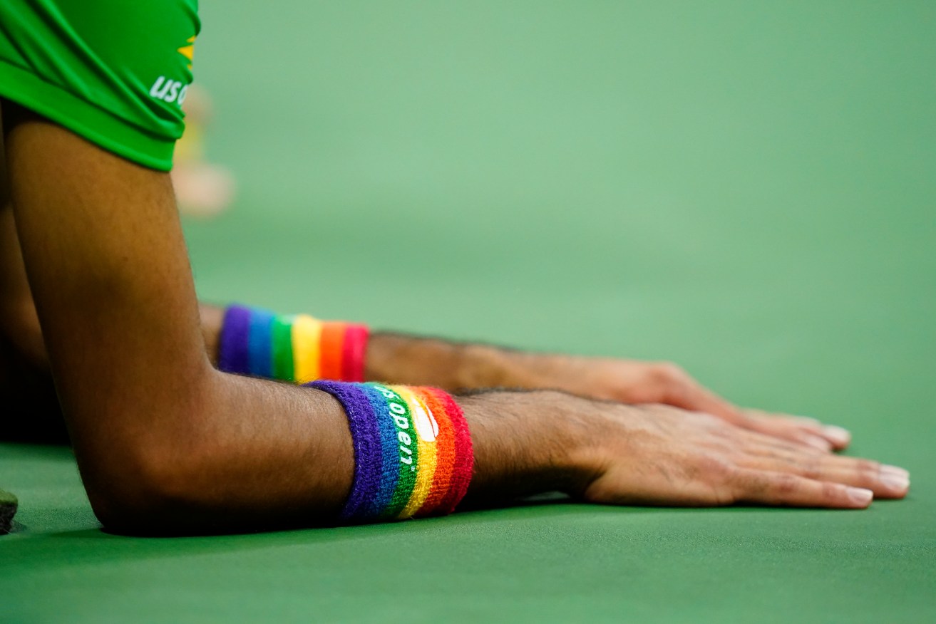 Rainbows wristbands at the US Open. Soccer captains want to wear rainbow armbands at the World Cup. 