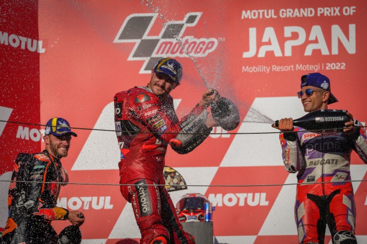Aussie Jack Miller enjoys Japan MotoGP win