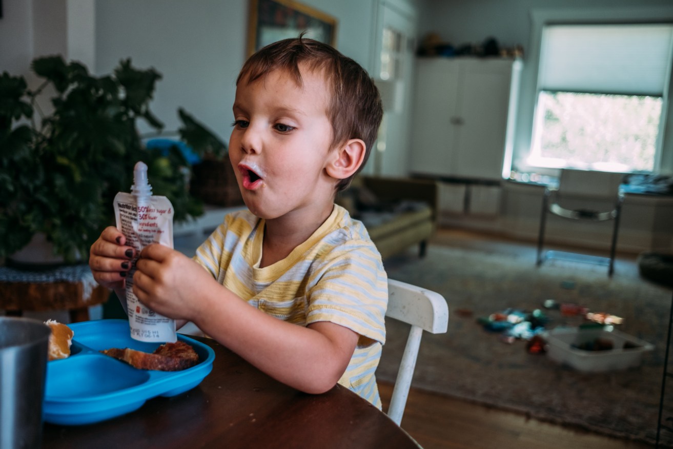 A kids’ food product has been pulled from shelves in two states after it was found to be contaminated with sanitiser.