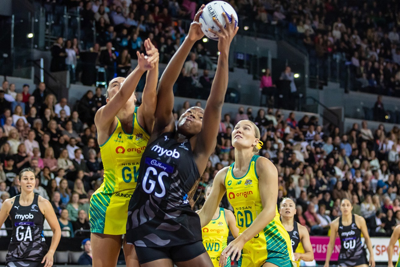 Grace Nweke dominated in attack in New Zealand's Constellation Cup game 1 win in Auckland.