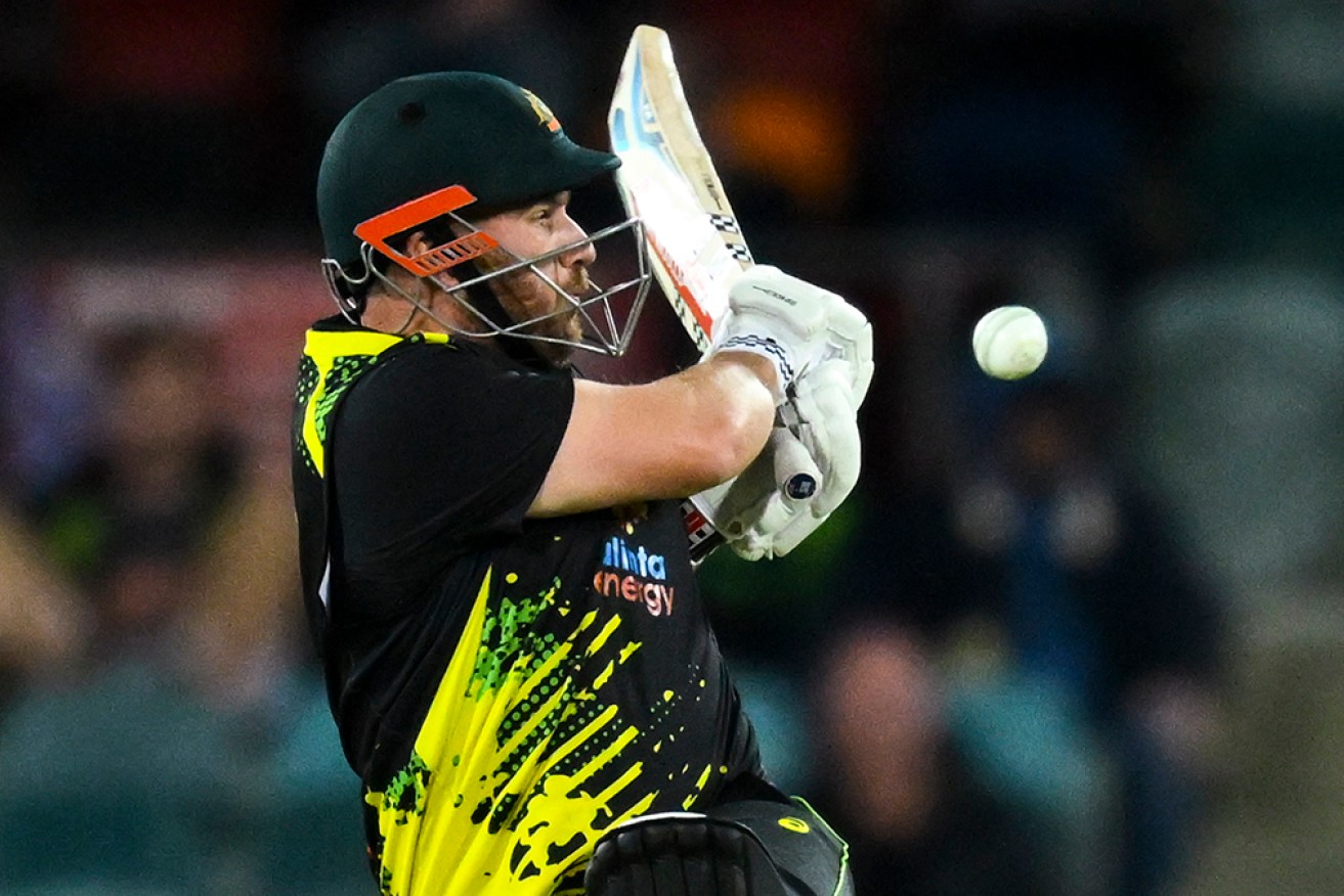 Skipper Aaron Finch scored 13 runs as Australia was beaten by England in the second T20.