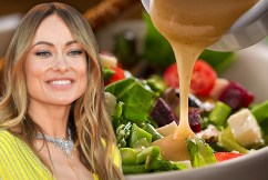 Olivia Wilde throws salad dressing recipe into mix
