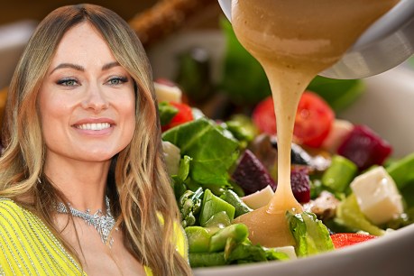 Olivia Wilde throws salad dressing recipe into mix