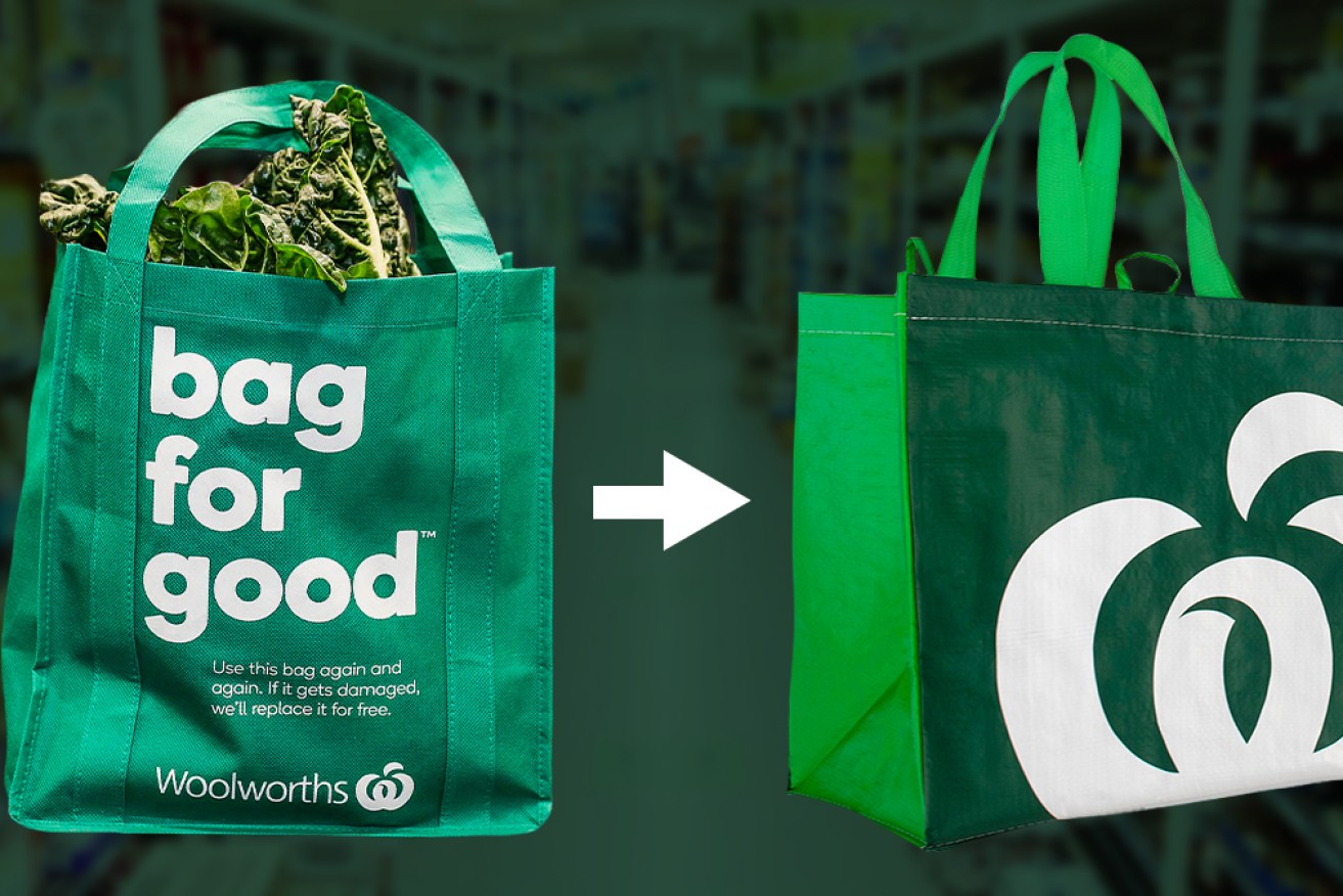 Woolworths reusable tote bags will soon have a new look.