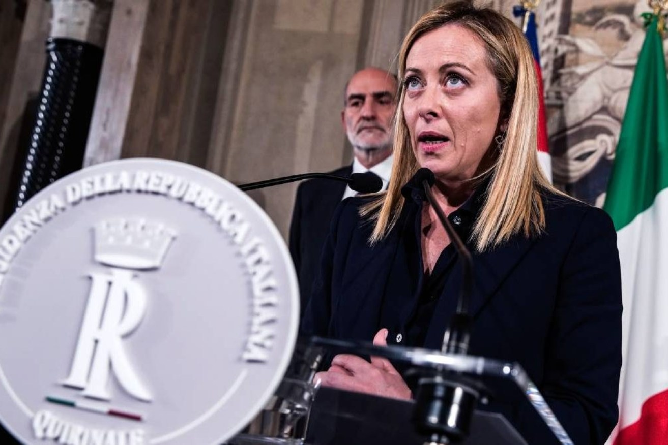 Georgia Meloni, whose far-right party celebrates 'family values' is shedding a troublesome husband.