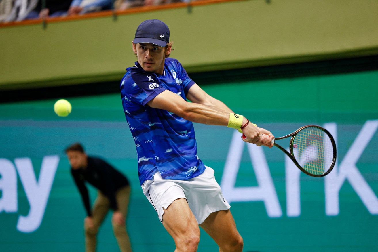 Alex de Minaur's hopes of landing his second ATP title of the season have been wrecked in Stockholm by teen Holger Rune, one of the game's new stars.
