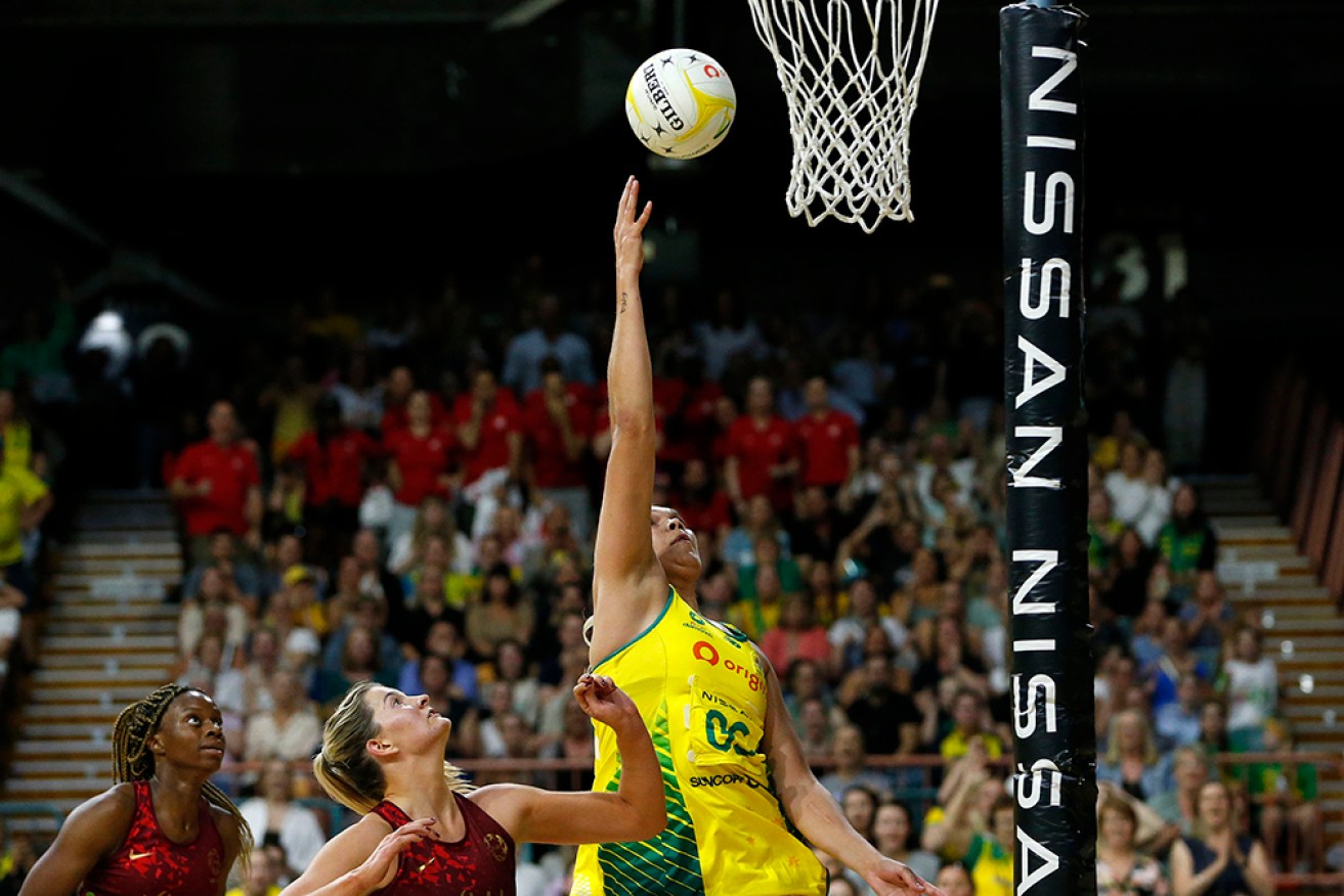Donnell Wallam scored a spectacular late goal for the Diamonds to secure a 55-54 win over England.