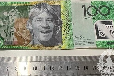 Fake Steve Irwin currency circulating in Alice Springs