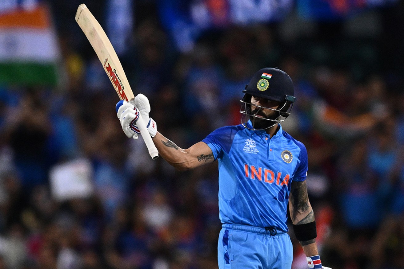 Virat Kohli's hot form has continued with 62no in India's T20 win over the Netherlands.