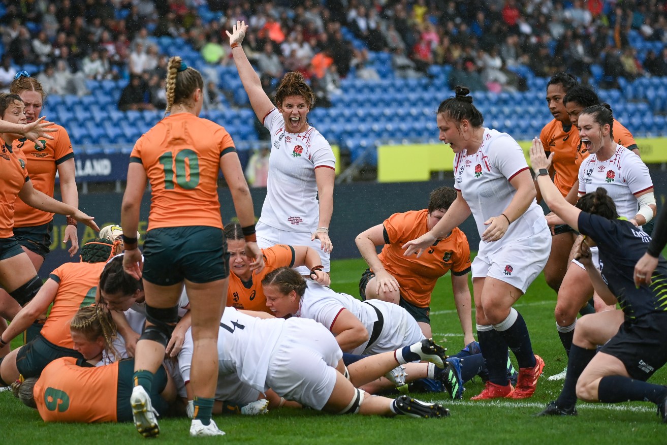 England scored seven tries in their Women's Rugby World Cup quarter-final win over Australia.