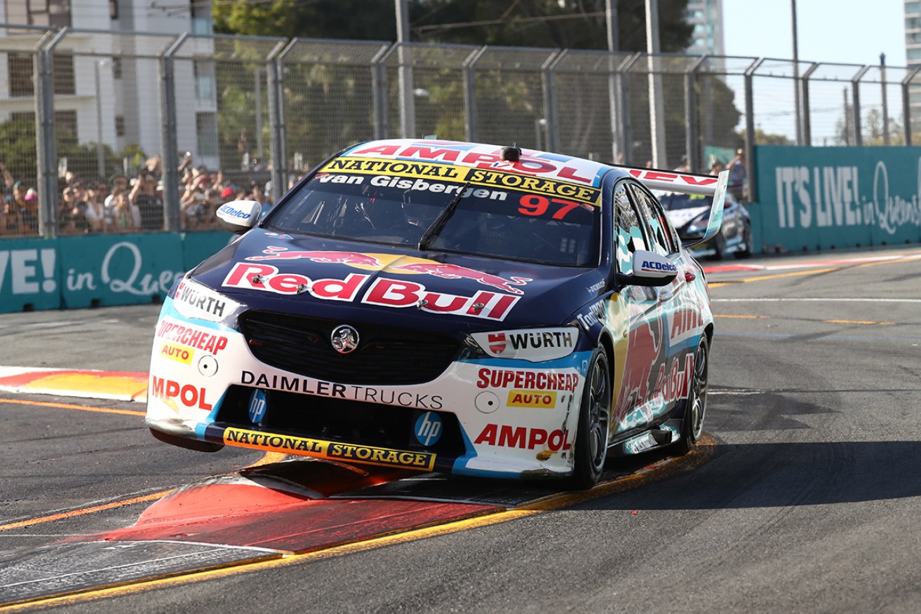 It was the first time in more almost Shane van Gisbergen has failed to finish.