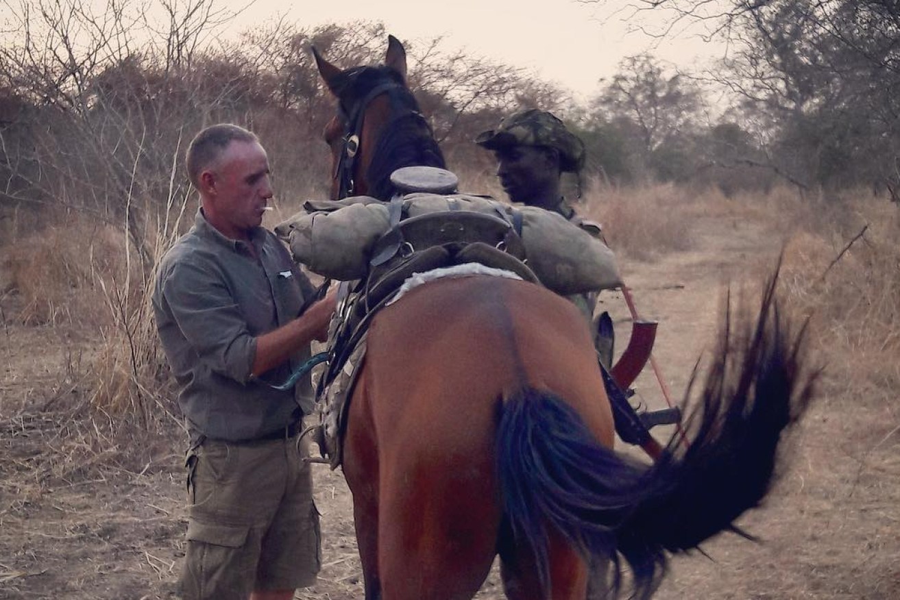 The French-Australian vet was working in conversation in Africa before his kidnapping.